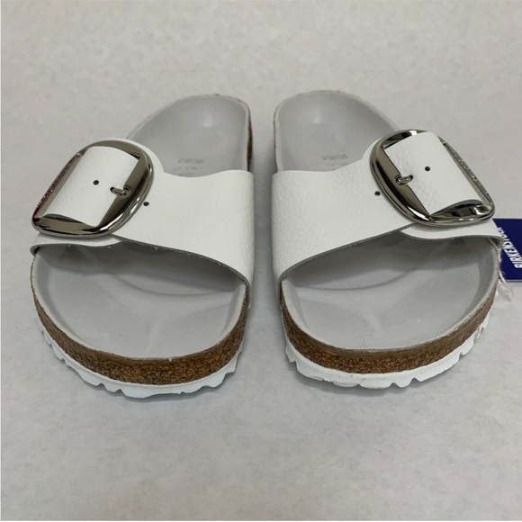 🔥Birkenstock - White Big Buckle Madrid Sandals - EU 40 - Picture 5 of 6